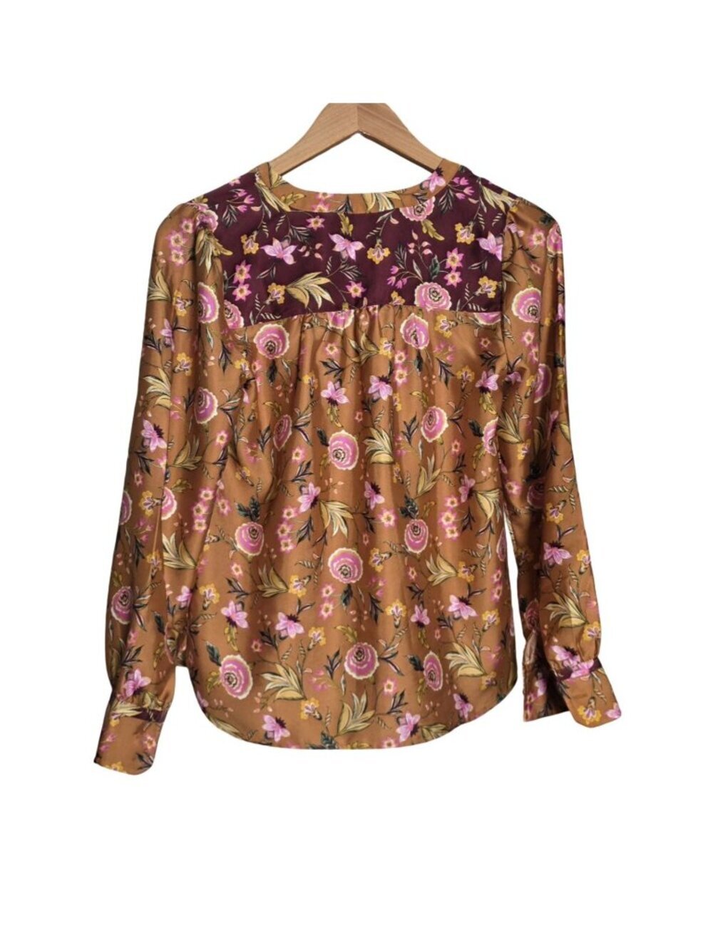 Women's - LOFT Floral Long Sleeve Blouse, Size XS - Picture 7 of 7